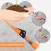 Finether Telescopic Long Reach Aluminum Cut & Hold Pole Pruner and Saw, Branch Trimmer with Bypass Pruner, Saw Blade, Guide Rod, Shoulder Strap, Work Gloves, 3 Sections, Extends from 4.6 to 10.2 ft   